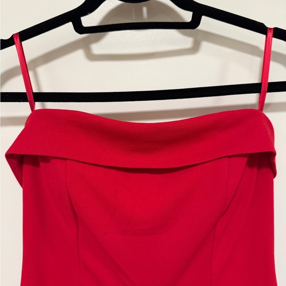 Elegant Red Women's Strapless Jumpsuit w/Built In Bra - Picture 5 of 11